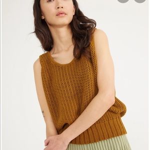 NWOT  Misha & Puff Net Tank Antique Brass M/L